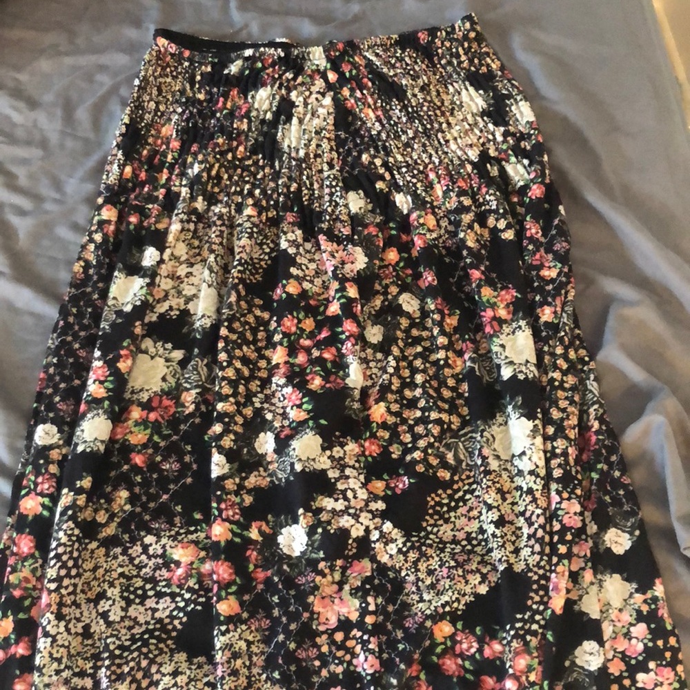 Floral maxi skirt